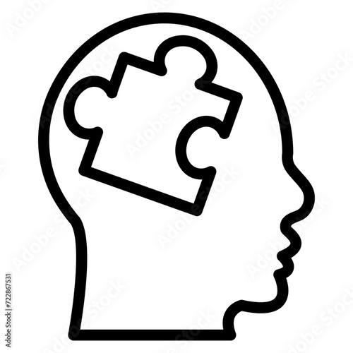 Mental Disorder Icon Style