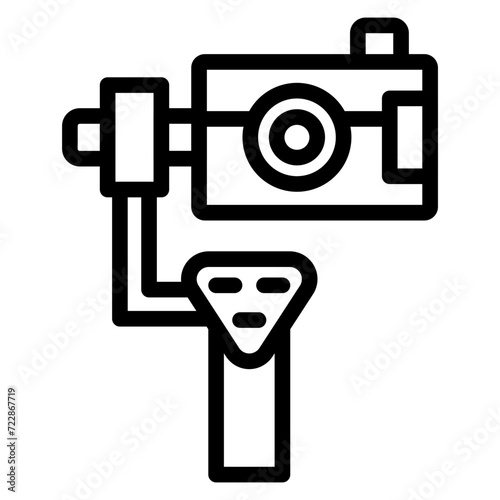Camera Gimbal Icon Style