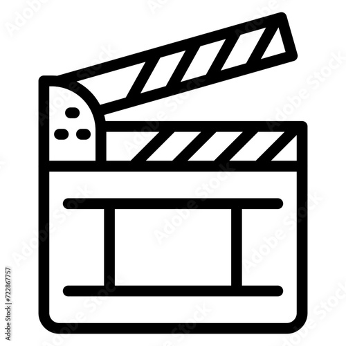 Clapperboard Icon Style