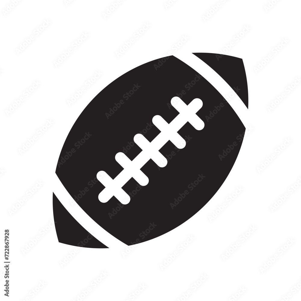 American football ball icon isolated. Rugby ball icon. American football ball icon isolated. Rugby ball icon.