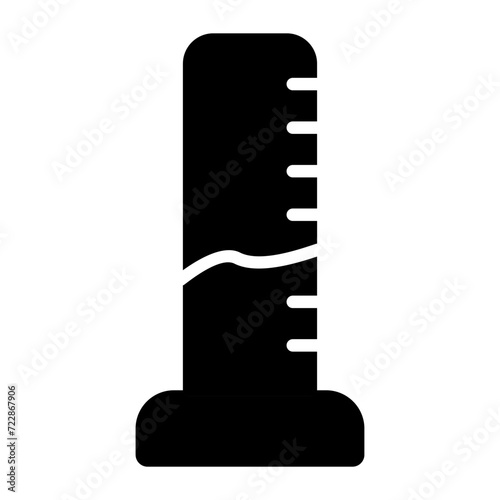Graduated Cylinder Vector Icon photo