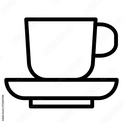 Coffee Cups Icon Style