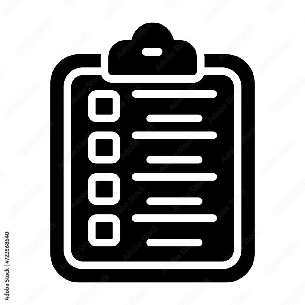 Clipboard Checklist Vector Icon Clipboard Checklist Vector Icon