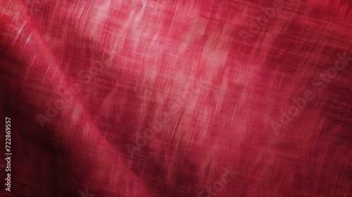 raspberry red, rose red, red fabric abstract vintage background for design. Fabric cloth canvas texture. Color gradient, ombre. Rough, grain. Matte, shimmer 
