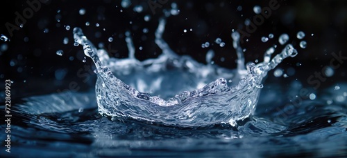 Splash of water close-up