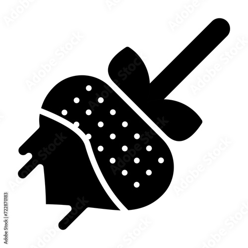 Chocolate fondue Vector Icon