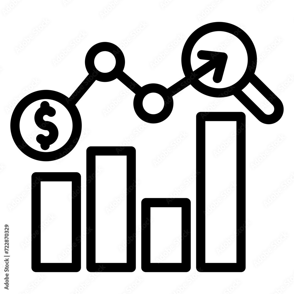 Forecasting Icon Style Forecasting Icon Style