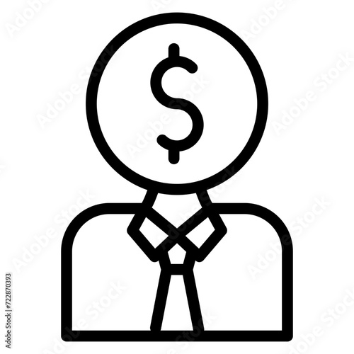 Junior Sales Rep Icon Style