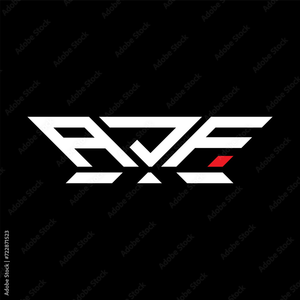 AJF letter logo vector design, AJF simple and modern logo. AJF luxurious alphabet design  