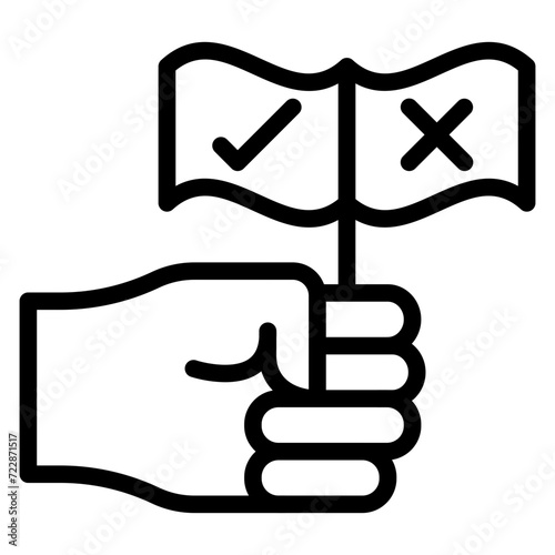 Counter Protest Icon Style