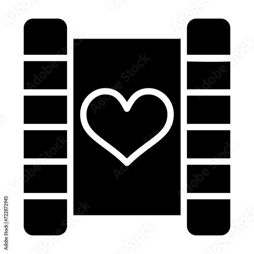 Love story movie Vector Icon
