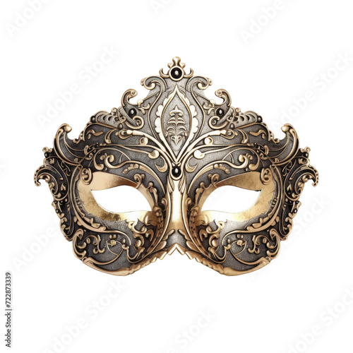 Venetian carnival mask isolated on white background carnival