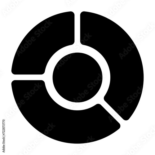 Pie Graph Vector Icon photo