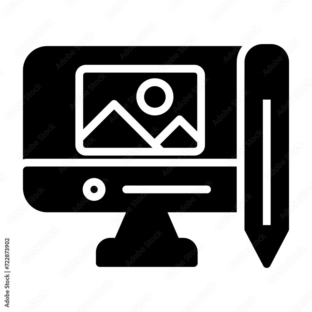 Digital Art Vector Icon