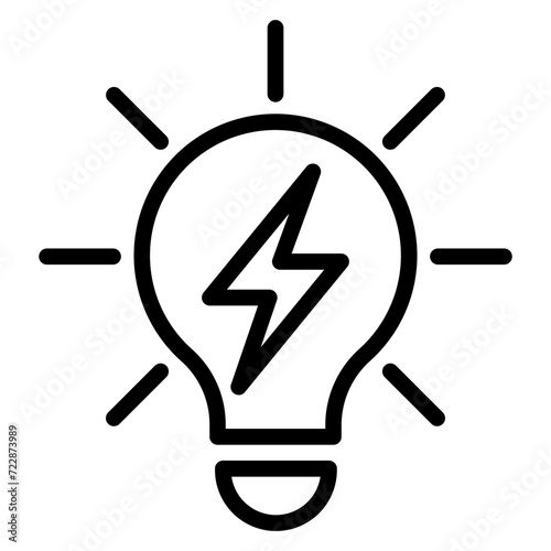 Neon Lamp Icon Style