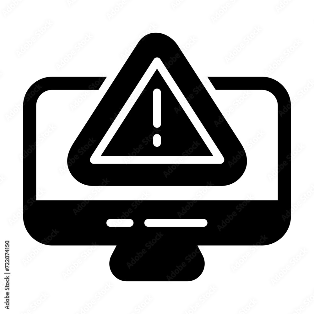 Cyber Danger Vector Icon Cyber Danger Vector Icon