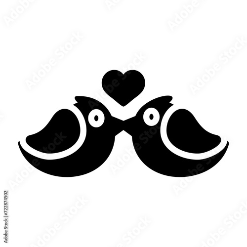 Lovebirds Vector Icon