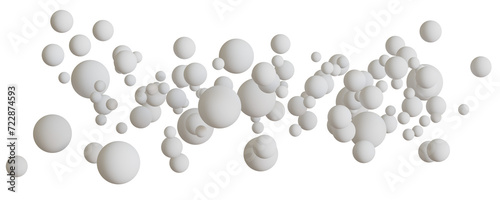 White ball geometric shapes 3D