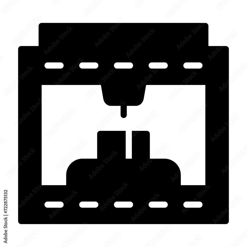 3d Printing Vector Icon 3d Printing Vector Icon