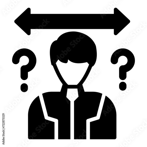 Uncertainty Vector Icon