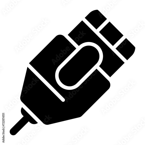 Ethernet Cable Vector Icon photo