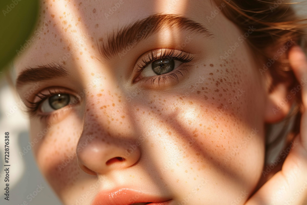 Fototapeta premium Women's beauty skincare routine photography