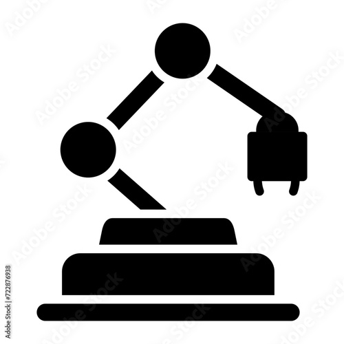 Industrial Robot Vector Icon