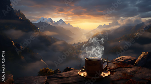 a cup of hot coffee fuels the adventure, its warmth a companion in the midst of exploration