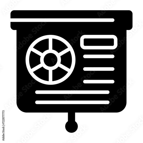 Presentation Slide Vector Icon