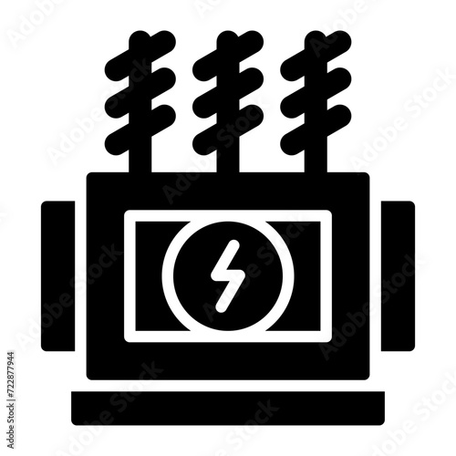Power Transformer Vector Icon photo