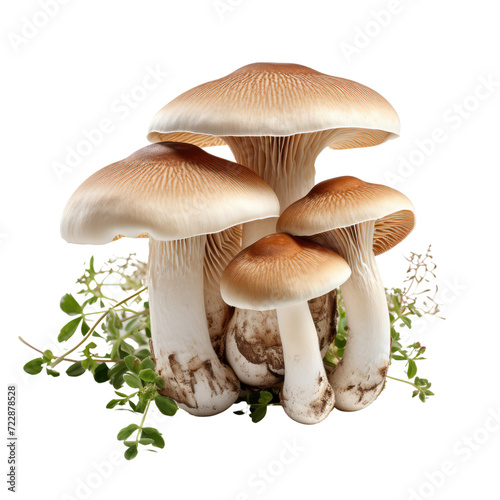 mushrooms on transparent background