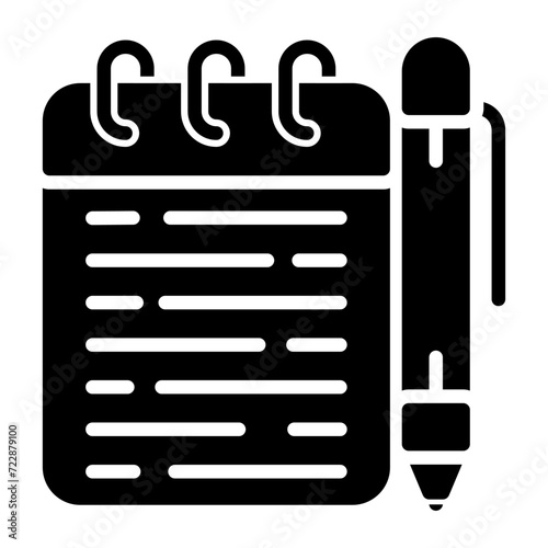 Memo pad Vector Icon