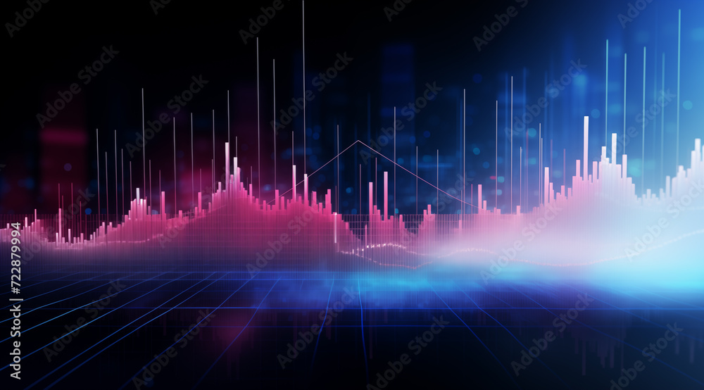 financial graph on virtual screen showing stock market investment trading concept. financial graph on virtual screen showing stock market investment trading concept.