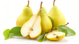 Yellow and green pear