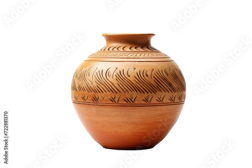 Traditional Korean Earthenware Onggi Isolated On Transparent Background