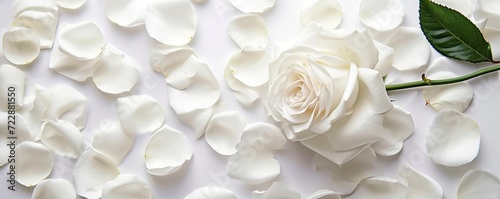 white rose petals