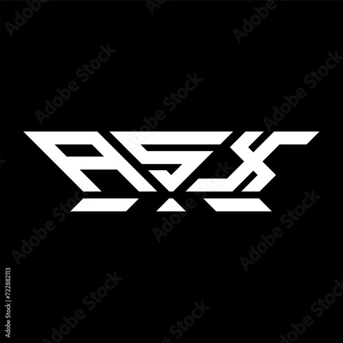 ASX letter logo vector design, ASX simple and modern logo. ASX luxurious alphabet design   photo