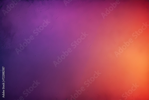 noisy grunge purple to orange gradient background