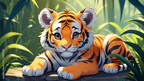  Cute and Sad Tiger Cub Artwork for Children