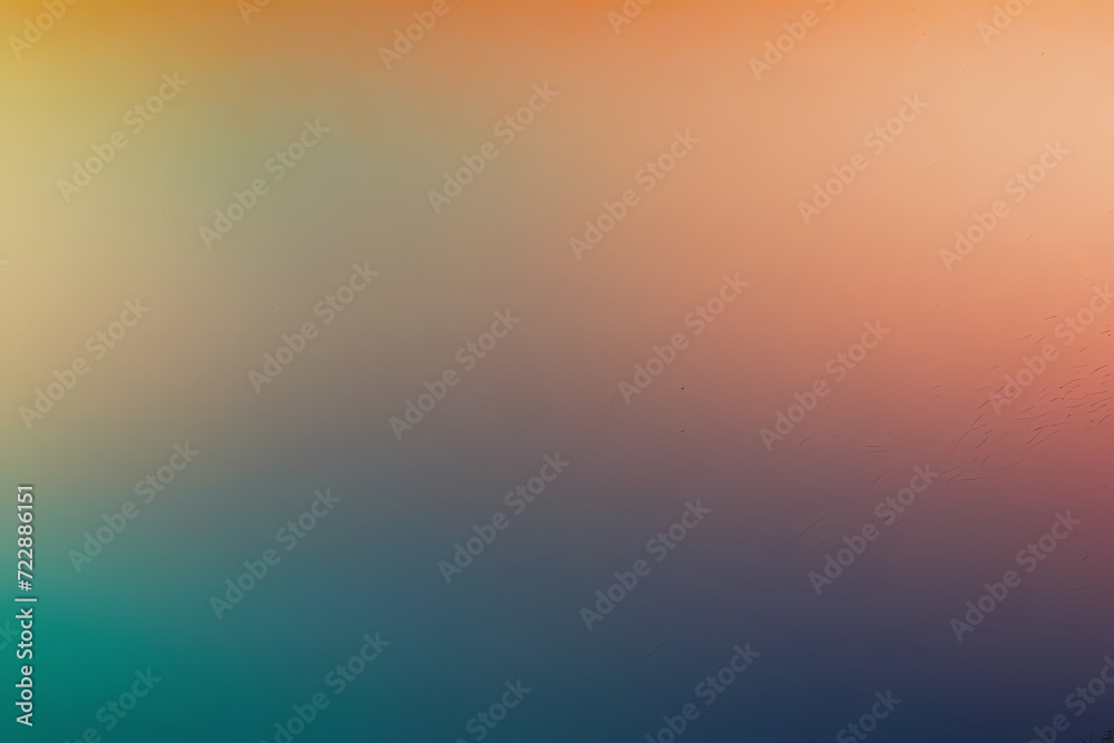 noisy peach to emerald to indigo to gold gradient background