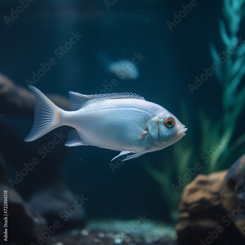 a fish swimming in an aquarium © KidsStation