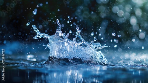Splash of water close-up