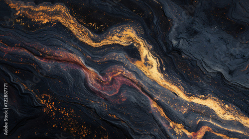 Abstract oil spill photograph at night