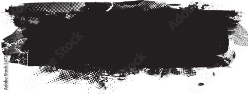 Glitch distorted grange shape . Noise grungy logo . Trendy defect error shapes . Glitched frame .Grunge textured . Distressed effect .Vector shapes