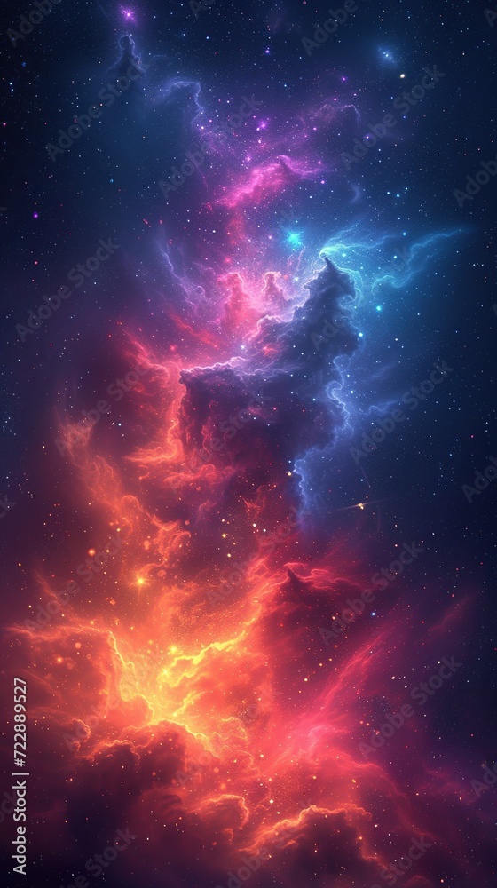 Beautiful space. Nebula and galaxies in space. Created with Generative AI Beautiful space. Nebula and galaxies in space. Created with Generative AI