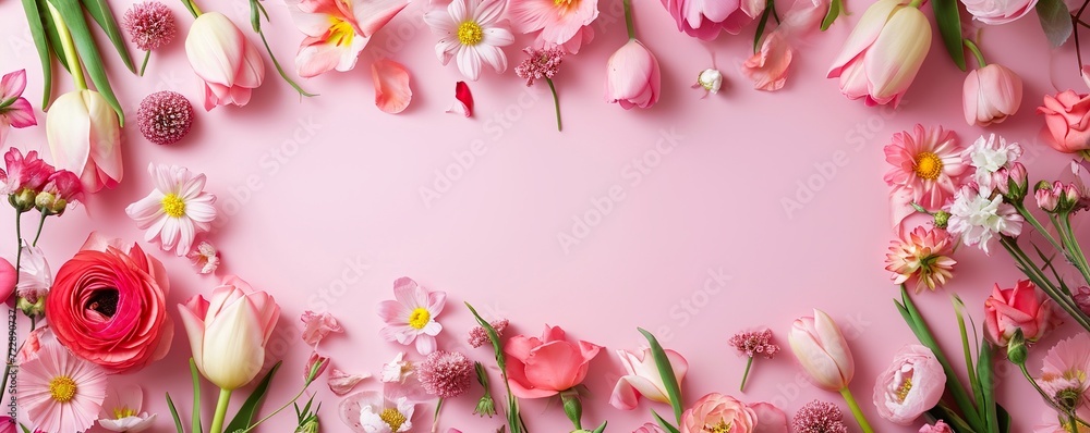 pink flower frame pink flower frame