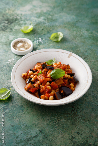 Traditional vegetable ragout with chickpeas