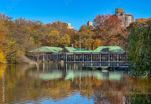  Central Park  boathouse in New York. photo