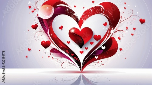 valentine heart background photo