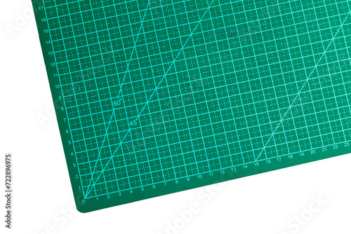 Green cutting mat for crafts. Craft concept.